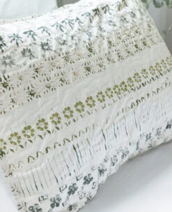 Hawthorn Quilt Neutral/Blue -Home Textiles Shop Hawthorn Quilt Neutral Blue2