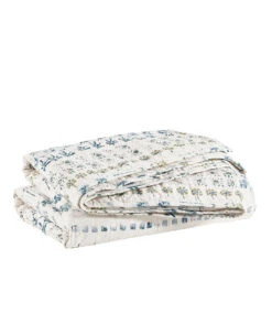 Hawthorn Quilt Neutral/Blue -Home Textiles Shop HawthornQuiltNeutral Blue1