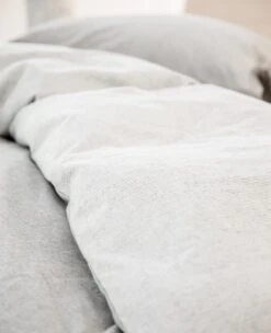 Heather Grey Flannel -Home Textiles Shop Heather Grey Oatmeal Pinstripe Flannel 10