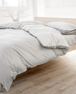 Heather Grey Flannel -Home Textiles Shop Heather Grey Oatmeal Pinstripe Flannel 16