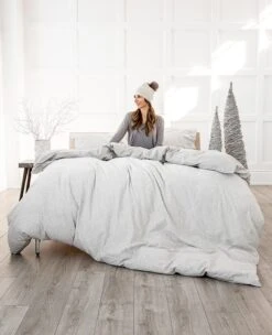 Pinstripe Oatmeal Flannel 20 Pinstripe Oatmeal Flannel -Home Textiles Shop Heather Grey Oatmeal Pinstripe Flannel 7