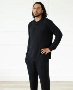 Eberjey Henry Men's PJ Black -Home Textiles Shop HenryLongBlack10