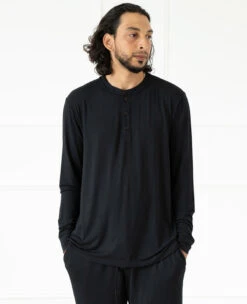 Eberjey Henry Men's PJ Black -Home Textiles Shop HenryLongBlack8