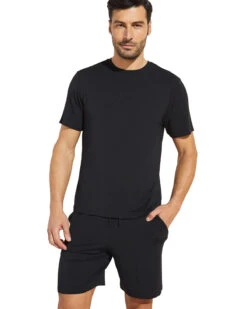 Eberjey Henry Men's Short PJ Black