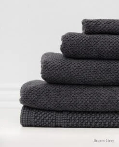 Honeycomb Towels -Home Textiles Shop Honeycomb Towels Storm Grey