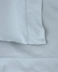 Silky 320 Thread Count Cotton Sateen Mineral Blue