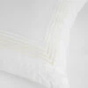 Italian 5-Line Embroidery Cream/White -Home Textiles Shop Italian 5 Line Embroidery White Cream 4