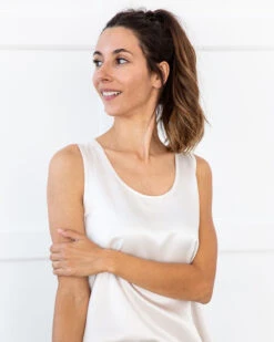 Jackie Satin Cami -Home Textiles Shop Jackie Satin Cami Egg Nog3