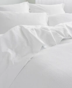 Xavier Washed Piqué White -Home Textiles Shop Lavato Xavier 1