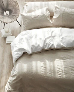Duet Washed Linen White/Flax
