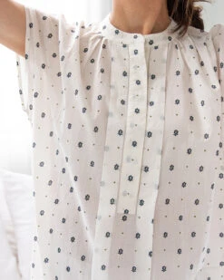 Lea Chemise Navy -Home Textiles Shop Lea Chemise Navy1