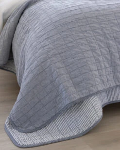 Lexington Quilt Chambray/Stripe Navy -Home Textiles Shop Lexington Quilt Chambray Stripe Navy4
