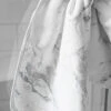 Marbled Towel White/Silver -Home Textiles Shop Marbled Towel White Silver 4