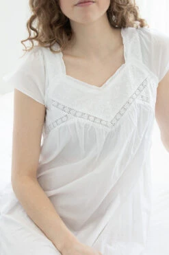 Melissa Cotton Nightgown -Home Textiles Shop MelissaCottonNightgown3
