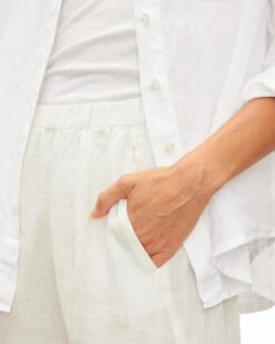 Velvet Natalia Linen Shirt 30 Velvet Natalia Linen Shirt -Home Textiles Shop Natalia Linen Shirt White7