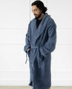 Organic Cotton Terry Robe Twilight