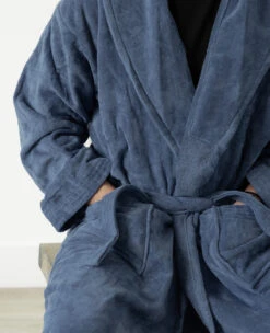 Organic Cotton Terry Robe Twilight -Home Textiles Shop Organic Cotton Terry Robe Twilight3
