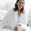 Organic Cotton Terry Robe White -Home Textiles Shop Organic Terry Cotton Robe White WEB