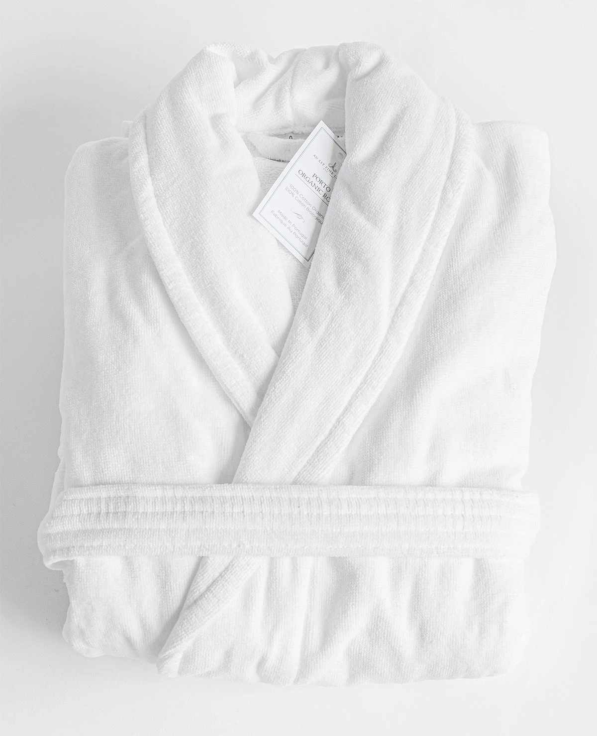 Organic Cotton Terry Robe White 7 Organic Cotton Terry Robe White - Image 5
