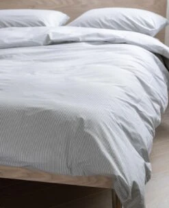 Oxford Stripe Grey Twin Sheets -Home Textiles Shop Oxford Stripe 3