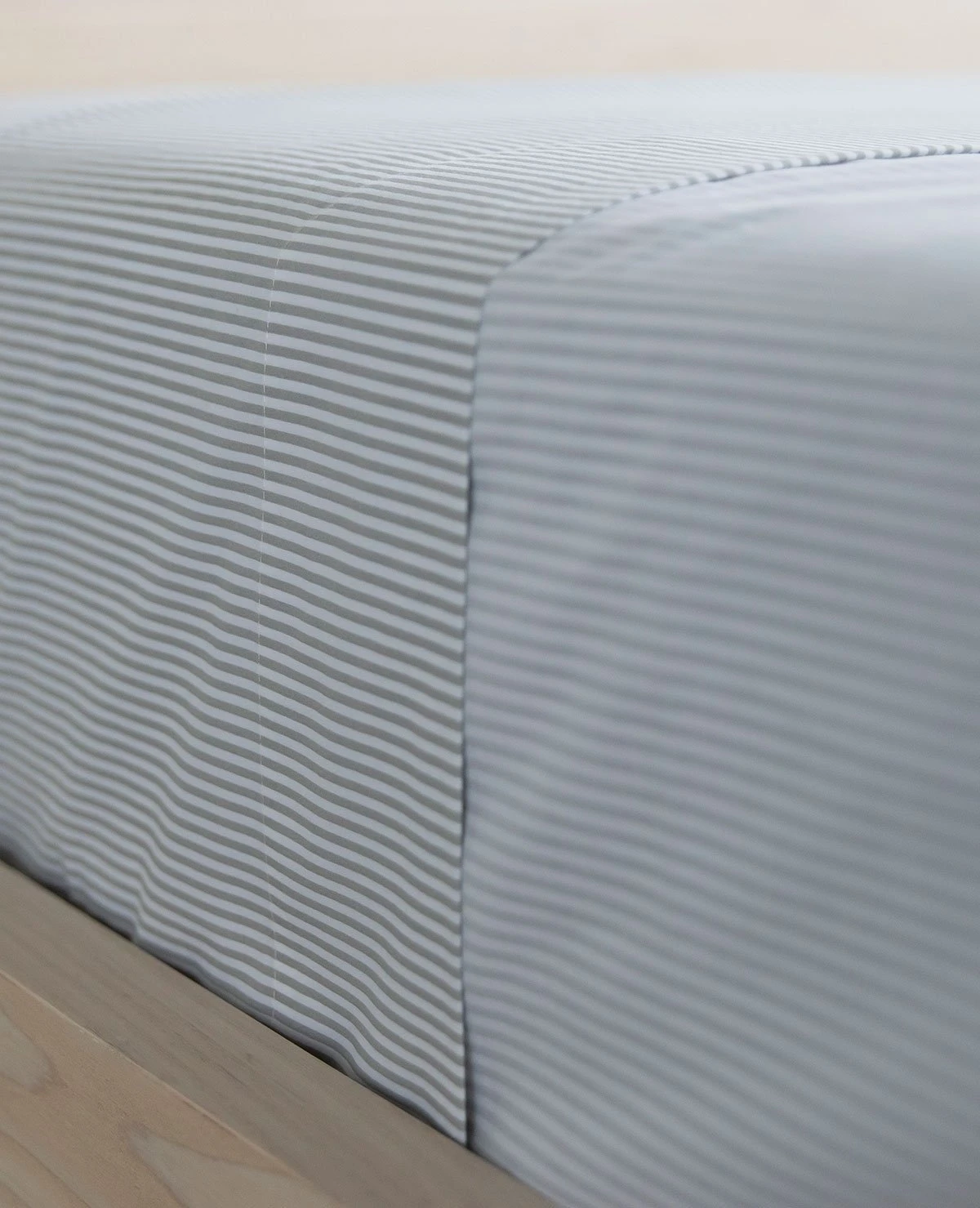 Oxford Stripe Grey Twin Sheets