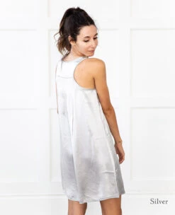 Jessica Satin Nightie -Home Textiles Shop PJ Harlow Jessica Silver 2 16f62aa0 6b93 4210 985d 2715afcefdde