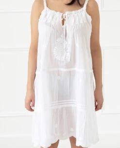 Patty Cotton Nightie -Home Textiles Shop Patty Embroidered Nightie2