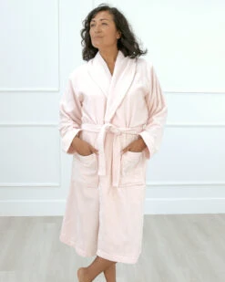 Peggy Organic Robe For Breast Cancer 12 Peggy Organic Robe For Breast Cancer -Home Textiles Shop Peggy Organic Cotton Terry Robe Pink9