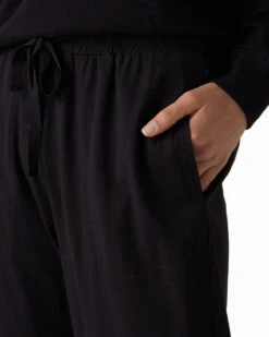 Velvet Pismo Organic Jersey Pants 30 Velvet Pismo Organic Jersey Pants -Home Textiles Shop Pismo Organic Jersey Pants Black4
