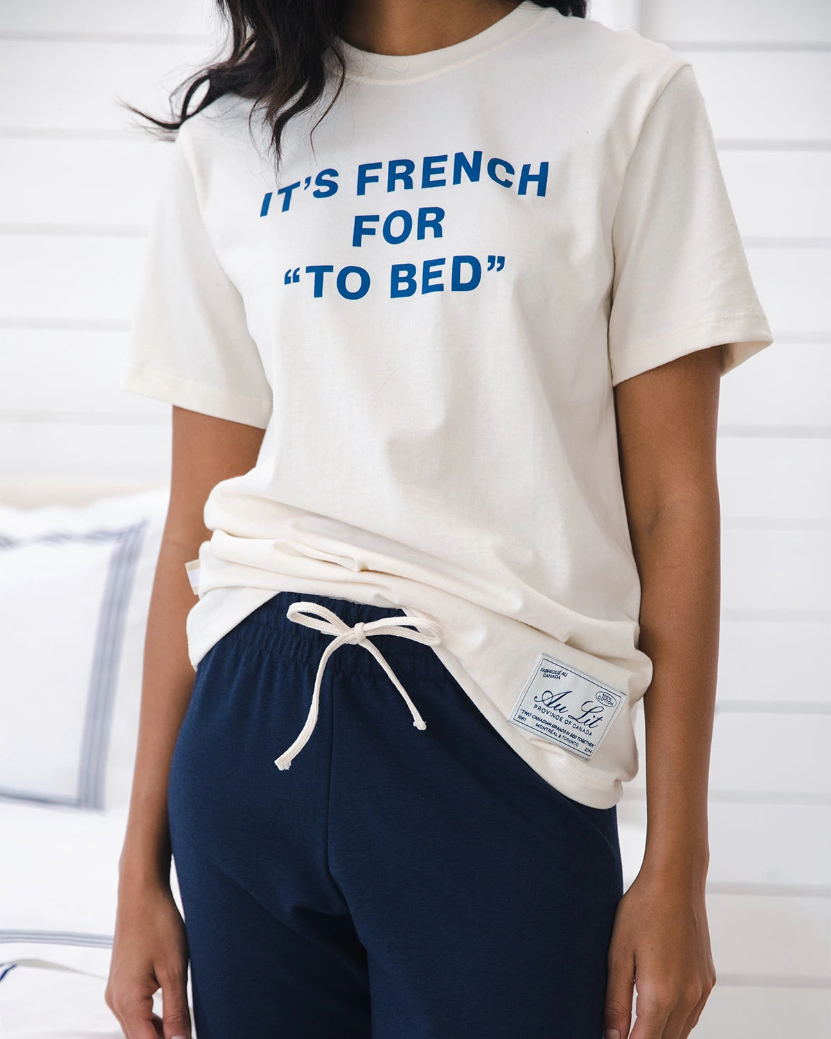 Au Lit X Province Of Canada French For To Bed Tee 11 Au Lit X Province Of Canada French For To Bed Tee - Image 9