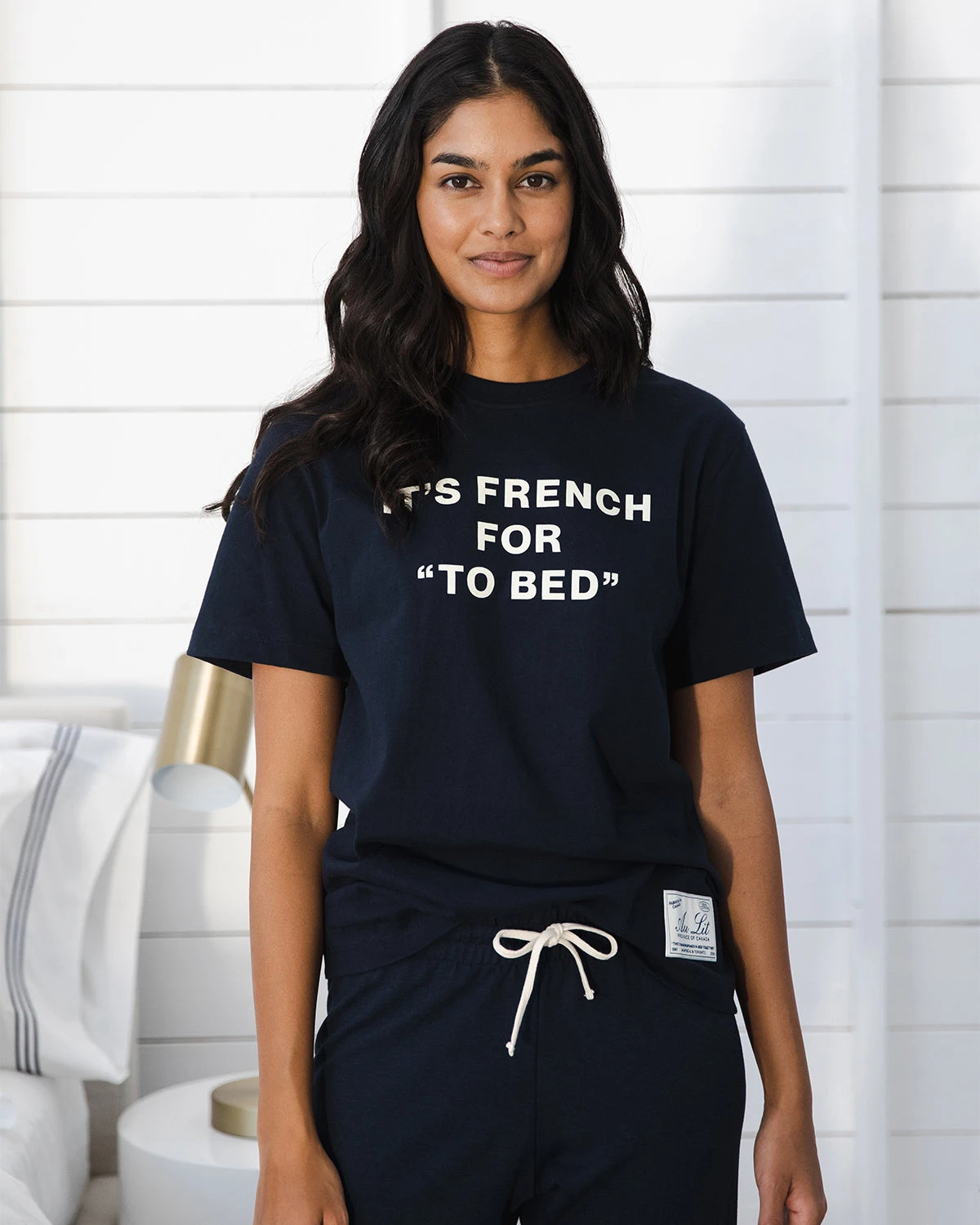 Au Lit X Province Of Canada French For To Bed Tee 5 Au Lit X Province Of Canada French For To Bed Tee - Image 3