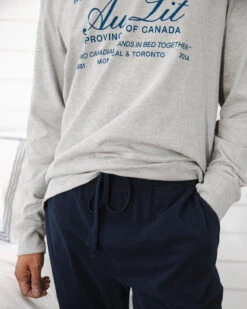 Au Lit X Province Of Canada Vintage Logo Tee Grey -Home Textiles Shop ProvinceofCanadaVintageLogoTeeGrey1