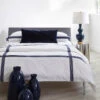 Quartette Navy/White Percale -Home Textiles Shop QuartetteNavy WhitePercale web