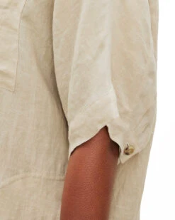 Velvet Sandra Linen Dress -Home Textiles Shop SandraLinenShortsleeveDress4