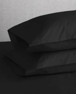 Silky 320 Thread Count Cotton Sateen Black -Home Textiles Shop SateenBlack pillowcasescopy