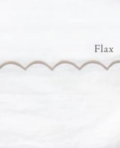 Scallop 220 Thread Count Percale -Home Textiles Shop Scallop Flax