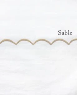 Scallop 220 Thread Count Percale -Home Textiles Shop Scallop Sable