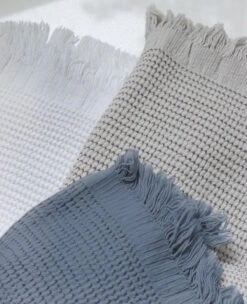 Washed Cotton/Bamboo Waffle Towels -Home Textiles Shop SeaBluecopy