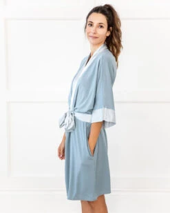 Shala Robe Blue & Blush -Home Textiles Shop Shala Robe Morning Blue3 7304699d 9797 4110 80d1 6dfff8f5dbdf