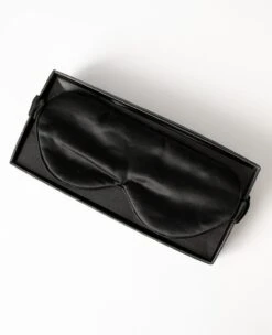 100% Silk Men's Sleep Mask Black -Home Textiles Shop Silk Men s Sleep Mask 1