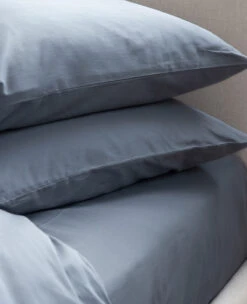 Silky 320 Thread Count Cotton Sateen Fog Blue 10 Silky 320 Thread Count Cotton Sateen Fog Blue -Home Textiles Shop Silky 320 Thread Count Cotton Sateen Fog Blue3