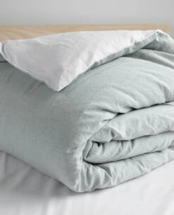 Duet Washed Linen White/Skylight -Home Textiles Shop Skylight 1 Web