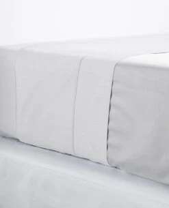 Silky 600 Thread Count Cotton Sateen Silver 10 Silky 600 Thread Count Cotton Sateen Silver -Home Textiles Shop Solid Silver 3