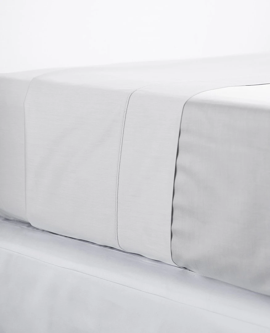 Silky 600 Thread Count Cotton Sateen Silver 5 Silky 600 Thread Count Cotton Sateen Silver - Image 3