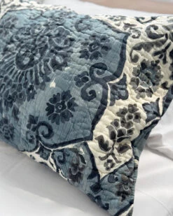 Home Textiles Shop -Home Textiles Shop Sophia Linen Quilt Limestone3