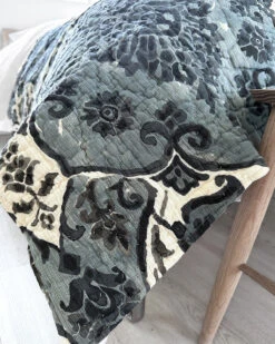 Sophia Quilt Limestone -Home Textiles Shop Sophia Linen Quilt Limestone6