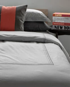 Trio 3-Line Ombré Grey/410TC Grey Percale -Home Textiles Shop Trio3 Line 410TCGreyPercale3