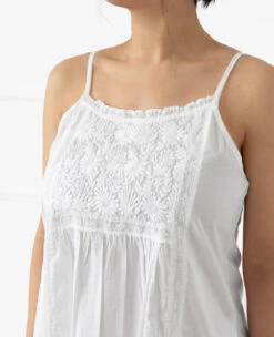 Viv Cotton Nightie -Home Textiles Shop Viv Sleeveless Cotton Nightie2