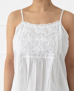 Viv Cotton Nightie -Home Textiles Shop Viv Sleeveless Cotton Nightie3