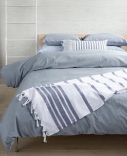 Washed Chambray Blue -Home Textiles Shop WashedChambrayBlue6